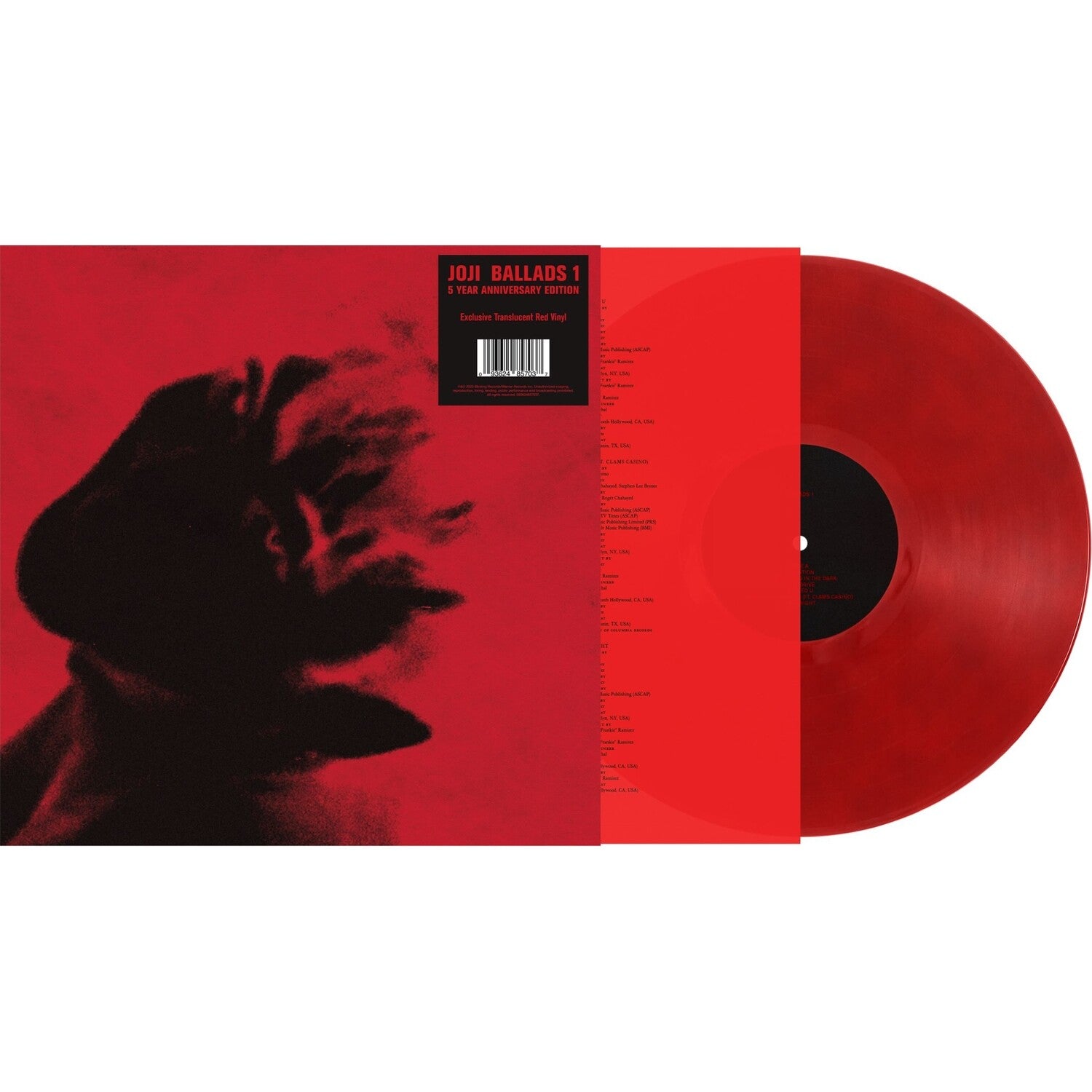 Joji - Ballads 1: 5th Anniversary LP (Translucent Red Vinyl