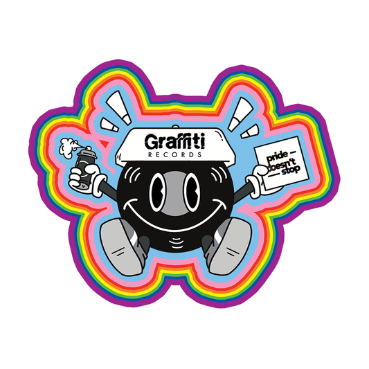 Graffiti Records Mascot Pride Sticker